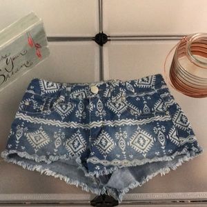 Tribal Jean shorts